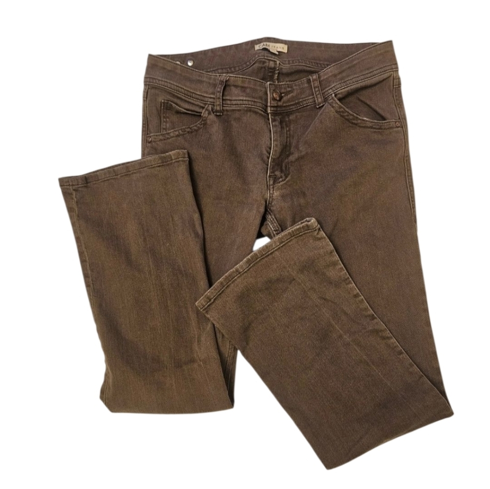 CAbi Women's Straight Leg Brown Jeans